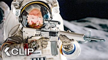 Image of The FIRST Rifle Shot Ever Fired on the Moon - FOR ALL MANKIND Clip | Sarah Jones, Connor Tillman