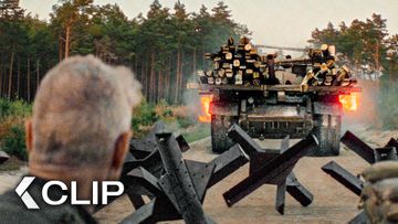 Image of The Tank Flips Over the Soviet Border in a Firestorm - SISU 2: ROAD TO REVENGE (2025) Clip