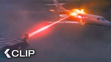 Image of Homelander LASERS the Plane from the Sky - THE BOYS Clip | Antony Starr