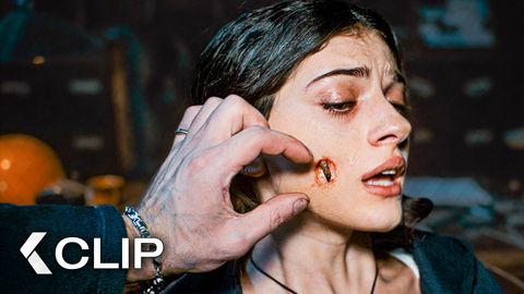 Image of What's Coming Out of Her Face ? LOST Footage on Phone - UNTIL DAWN Clip (2025)