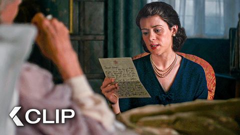 Image of The Queen Mother and Elizabeth Explore Divine Intentions - THE CROWN Clip | Claire Foy