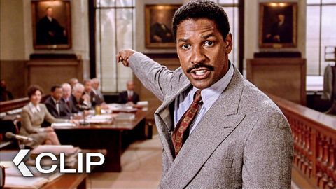 Image of Denzel Washington Opens Trial with a Strong Opening Statement - PHILADELPHIA Clip (1993) Tom Hanks