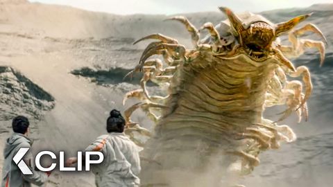 Image of GIANT Sandworm Attacks Scientists - MURDERBOT Clip