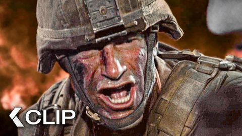 Image of "Go Right Through ‘Em" Tanks Smash Through the Enemy Lines - BATTLE: LOS ANGELES Clip