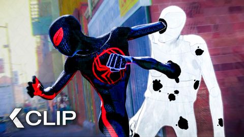 Image of Miles vs. The Spot Fight Scene - SPIDER-MAN: Across The Spider-Verse Clip (2023)