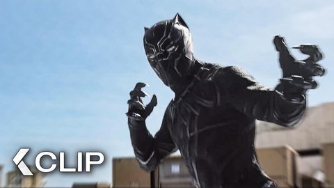 Image of Bucky Vs. Black Panther EPIC Rooftop Fight - Clip