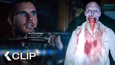 Image of Intense Zombie Shootout in Spencer Mansion - RESIDENT EVIL: Welcome to Raccoon City Clip (2021)