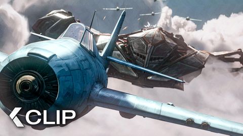 Image of Predator Ship Attacks WW2 Fighter Scene - PREDATOR: Killer of Killers