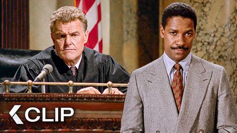 Image of "We Don't Live In This Courtroom, Do We?" - PHILADELPHIA Clip (1993) Tom Hanks, Denzel Washington