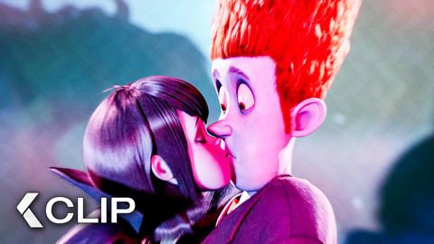 Image of Mavis & Johnny SHARE First Kiss - HOTEL TRANSYLVANIA Clip