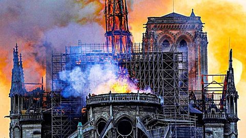 Image of Notre-Dame on Fire