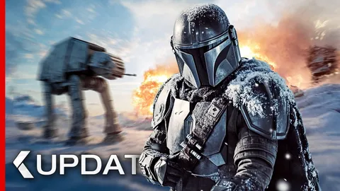 Image of Mando DESTROYS AT-AT! - THE MANDALORIAN & GROGU Movie Preview (2026)