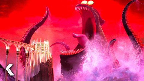 Image of Dracula VS. Giant Kraken In HOTEL TRANSYLVANIA 3 & More Funny Movie Scenes!