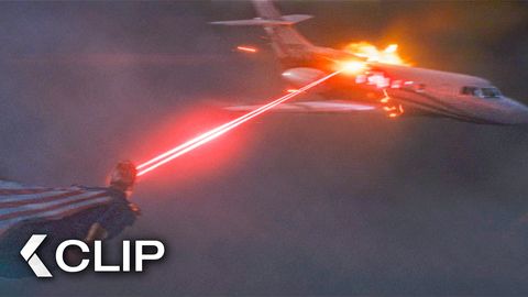 Image of Homelander LASERS the Plane from the Sky - THE BOYS Clip | Antony Starr