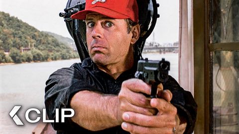 Image of Bruce Willis in Deadly River Standoff - STRIKING DISTANCE Clip | Sarah Jessica Parker